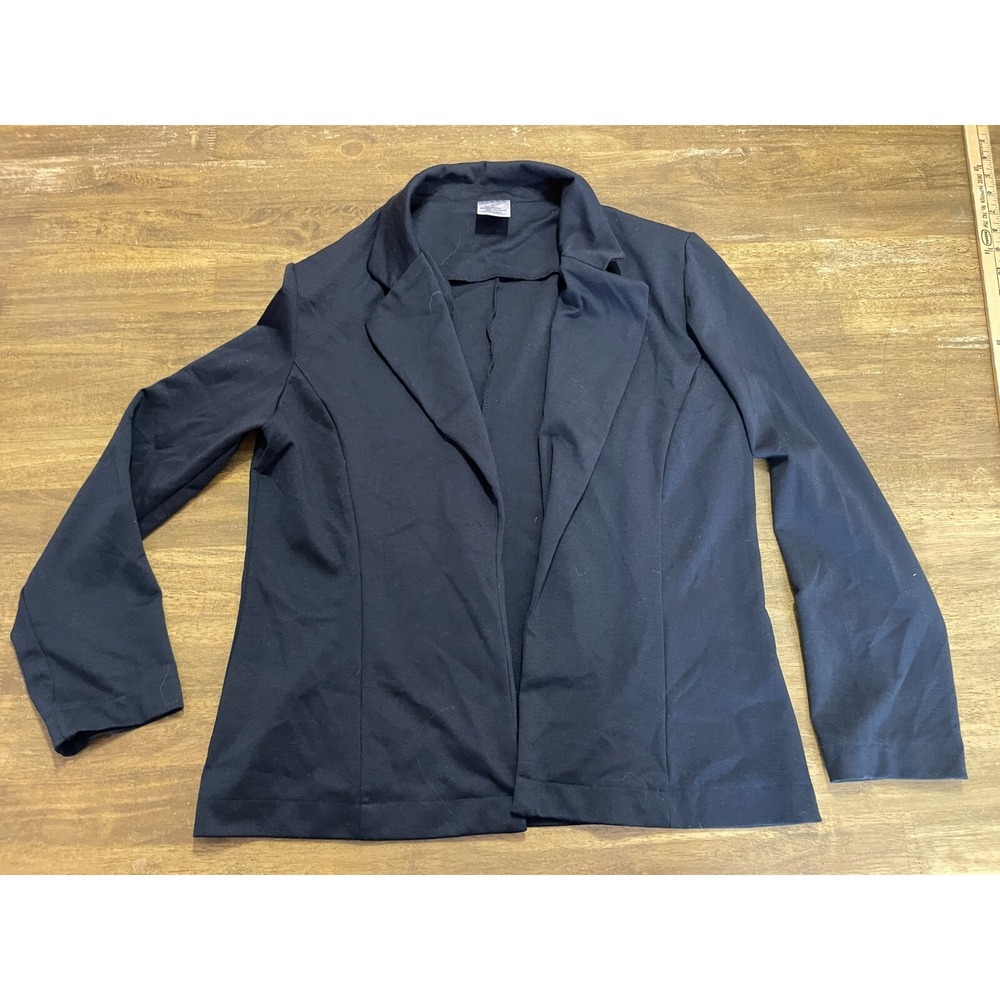 Serra Jacket, Women's Size Large, Black, Open Blazer, Long Sleeve